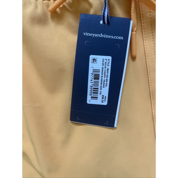 Vineyard Vines Chappy island orange blossom Lined 5" Swim Shorts‎ New Sz 2XL - Picture 7 of 9